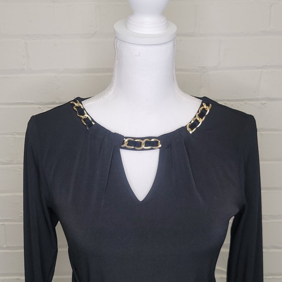 Thalia Sodi Black Wrap Dress Size XS - Picture 3 of 11